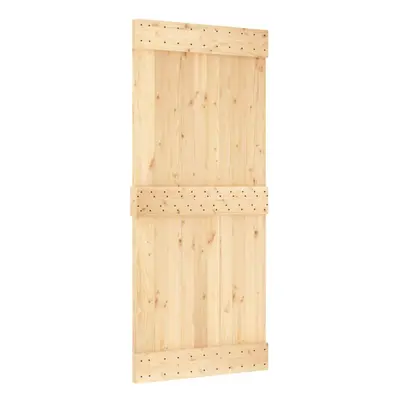 (90 x cm) vidaXL Solid Pine Wood Door Porch Wooden Sliding Entrance Door Home Front Door