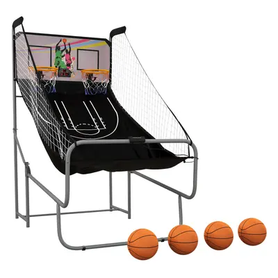 SPORTNOW Basketball Arcade Game with Double Hoops, Electronic Scorer