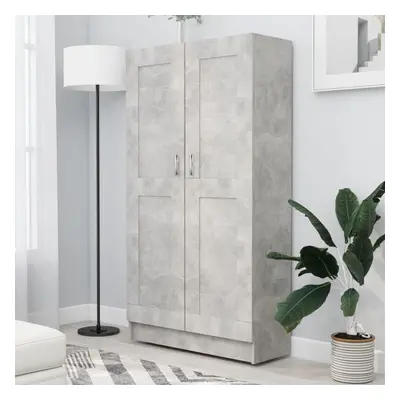 vidaXL Book Cabinet Concrete Grey Engineered Wood Bookshelf Storage Sideboard