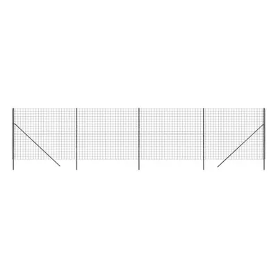 (anthracite, 1.4 x m) vidaXL Wire Mesh Fence Garden Wire Fencing Mesh Outdoor Fence Galvanised S