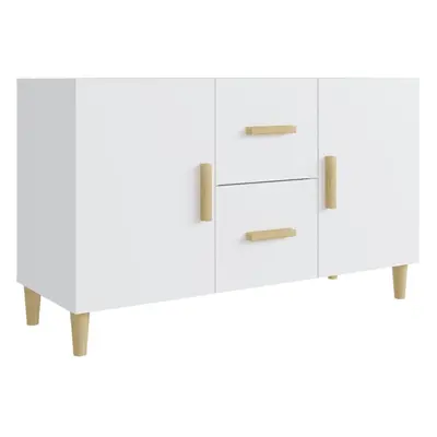 (white) vidaXL Sideboard Storage Cupboard Cabinet Buffet Highboard Engineered Wood