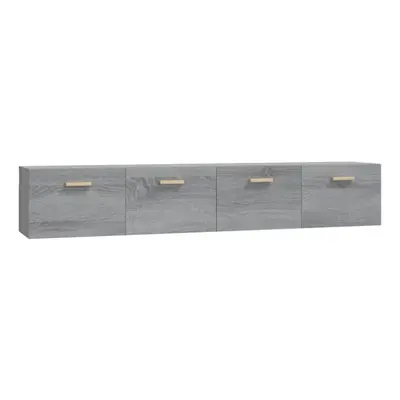 (Grey sonoma, x 36.5 x cm (W x D x H)) vidaXL 2x Wall Cabinets Engineered Wood Storage Cabinet M