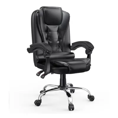 (Black) High Back Ergonomic Reclining Office Chair