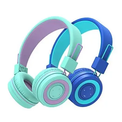 iClever Pack Kids Bluetooth Headphones, Kids Wireless Headphones with MIC, Volume Limited, Bluet