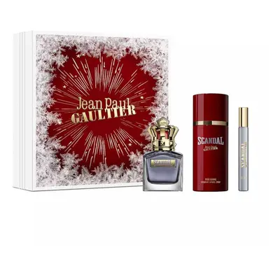 Jean Paul Gaultier Scandal Mens 100ml EDT + 150ml Deodorant Spay + 10ml Mini