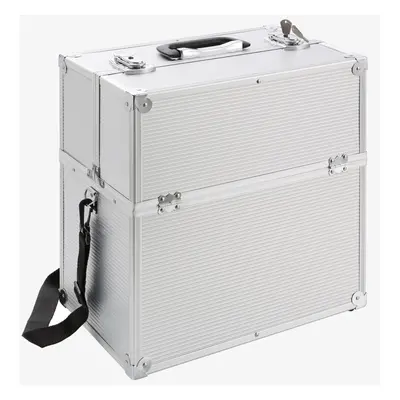 AREBOS Aluminium Make Up Case | Cosmetic Case | Hard Vanity Case | Locks with Keys | x Fold Out 