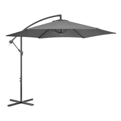 (Grey) 3m Cantilever Parasol Garden Banana Hanging