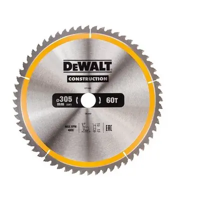 DeWalt DT1960-QZ Construction Circular Saw Blade x 30mm x 60T