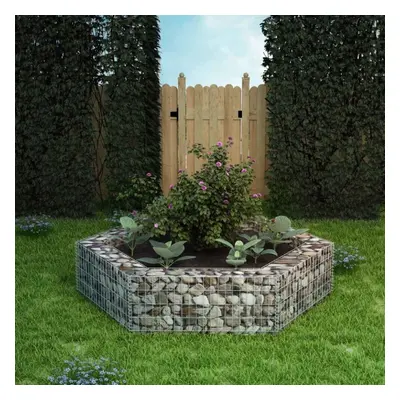 vidaXL Hexagonal Gabion Planter 200x173x40 cm