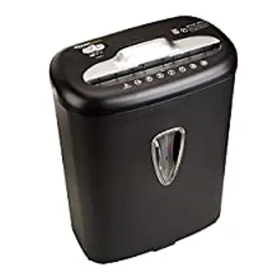 Amazon Basics Sheet Cross-Cut Paper and Credit Card Shredder with 15.5L Bin for Business & Home 