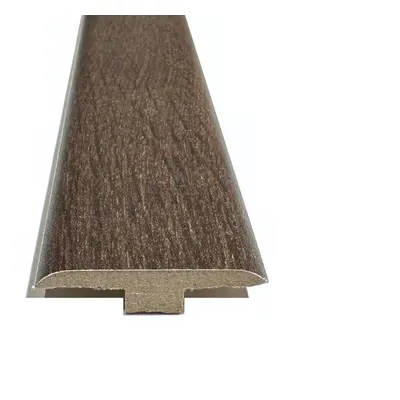 (2.4m, Charleston Oak) Solid Laminate/Wood Floor MDF Threshold Strip T Bar