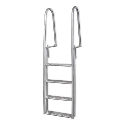 vidaXL 4-Step Dock Swimming Pool Ladder Aluminium cm Non Slip Heavy Duty