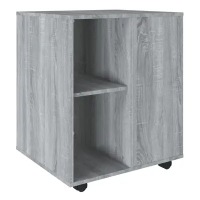 (grey sonoma) vidaXL Rolling Cabinet Drawer Cabinet Filing Storage Cabinet Engineered Wood