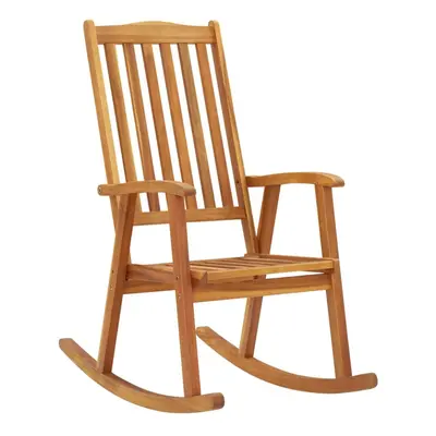 vidaXL Solid Acacia Wood Rocking Chair Garden Patio Wooden Rocker Lounge Seat