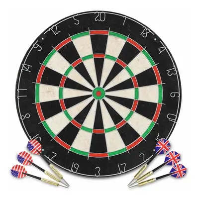 vidaXL Professional Sisal Dartboard with Darts Play Sport Throwing Game