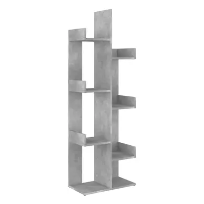 vidaXL Book Cabinet Concrete Grey Engineered Wood Organiser Storage Bookshelf