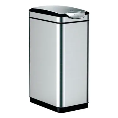 EKO Waste Bin Touch Bar Tina L Matte Silver Kitchen Dustbin Rubbish Bin