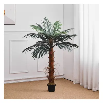 (120cm) Simulated Plant Indoor Outdoor Palm Tree Decor with Pot