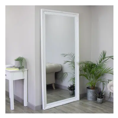 Extra, Extra Large Ornate White Wall / Floor / Leaner Full Length Mirror 100cm x 200cm