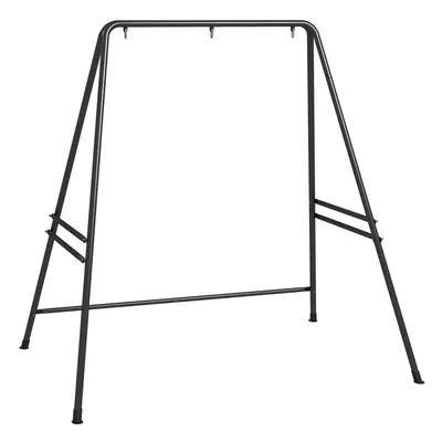 Outsunny Hammock Chair Stand Metal Frame Hammock Stand Only, Black