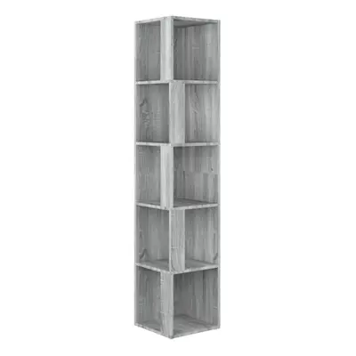 (Grey sonoma, x x 164.5 cm (W x D x H)) vidaXL Corner Cabinet Engineered Wood Home Standing Shel