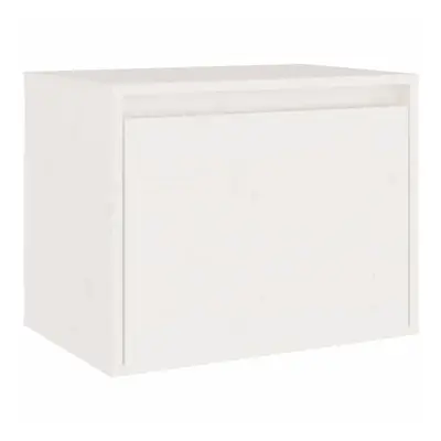 (white, 1) vidaXL Wall Cabinet Hanging Storage Cabinet Wall Cupboard Solid Wood Pine