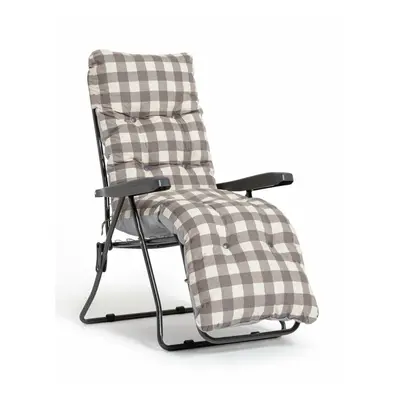 Habitat Metal Folding Sun Lounger - Check