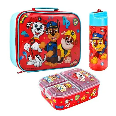 Paw Patrol Kids Childrens Lunch Box Set â Insulated Lunch Bag, Multicompartment Lunch Box & 54