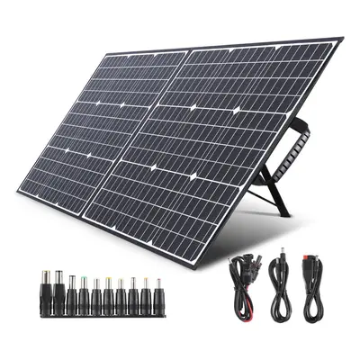 100W Portable Solar Panel Charger for Laptops Camping Power Station