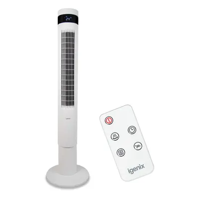 Igenix IGFD6043B Digital Tower Fan, Inch. White