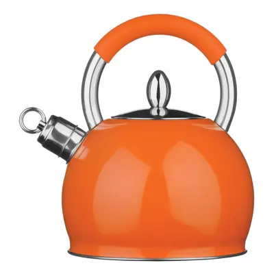 Premier Housewares Orange Whistling Kettle - 2.4 Ltr