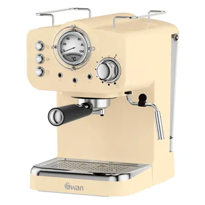 Swan Retro SK22110CN Espresso Coffee Machine - Cream