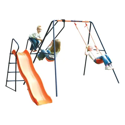 Hedstrom Saturn - Swing, Glider and Slide Set Blue/Orange Ages Years