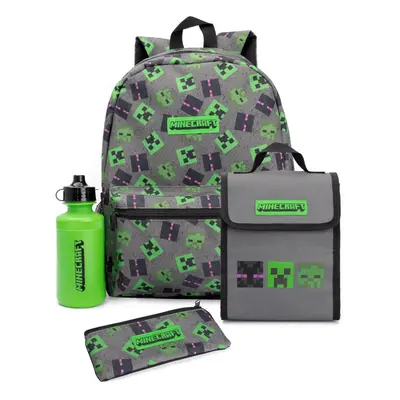 Minecraft Lunch Bag And Backpack Set (Pack Of 4)