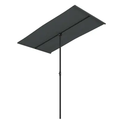 vidaXL Outdoor Parasol with Aluminium Pole Umbrella 180x110 cm Anthracite