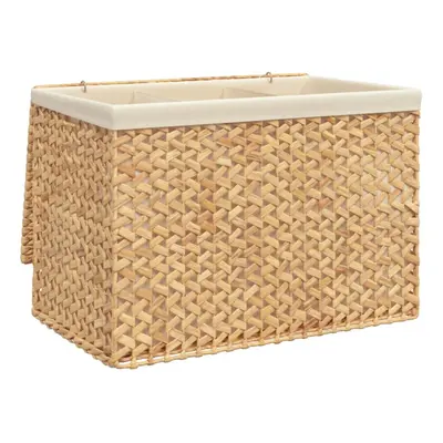 vidaXL Laundry Basket Storage Basket Laundry Bin with Sections Water Hyacinth