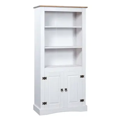 vidaXL Cupboard Mexican Pine Corona Range White Sideboard Bookcase Cabinet