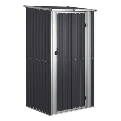 vidaXL Garden Shed Anthracite Galvanised Steel Outdoor Tool Shed Tool Cabinet