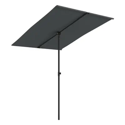 vidaXL Outdoor Parasol with Aluminium Pole 2m Anthracite Garden Patio Umbrella