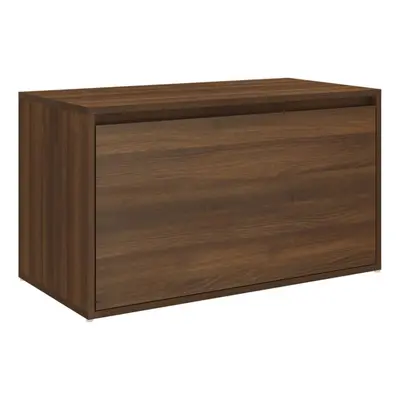 (brown oak) vidaXL Hall Bench Engineered Wood Hallway Entryway Storage Bench Multi Colours