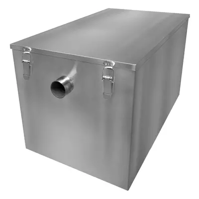 Commercial Grease Trap 120L Stainless Steel Waste Filter Interceptor Restaurant