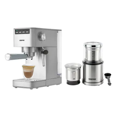 (COCM41523CG41019) Geepas Coffee Machine & 200W Coffee Grinder Combo