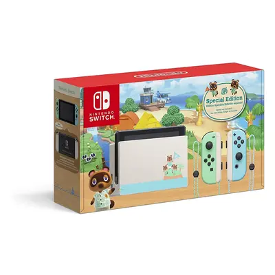 Nintendo Switch - Animal Crossing: New Horizons Edition - Switch Console Green and Blue