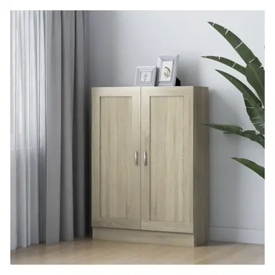 vidaXL Book Cabinet Sonoma Oak Engineered Wood Bookshelf Storage Sideboard