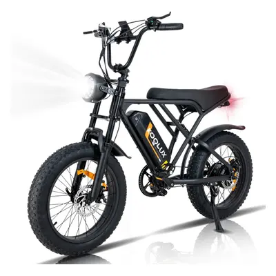 (KOOLUX Electric Bikes,20'' Off-Road E Bike with 4.0 Fat Tire,500W Motor and 48V 15Ah Battery, 7