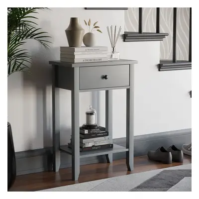 (1 Drawer) Windsor Console Table Bottom Shelf Hallway Storage