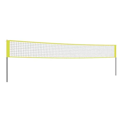 vidaXL Volleyball Net Yellow and Black 823x244 cm PE Fabric Badminton Net