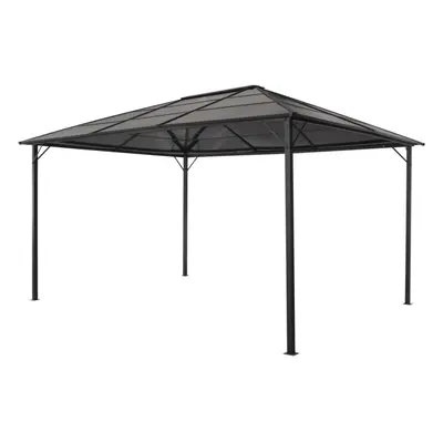 vidaXL Gazebo with Roof Aluminium 4x3x2.6m Black Party Tent Marquee Canopy