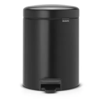 Brabantia Pedal Bin newIcon with Plastic Inner Bucket, Litre - Matt Black