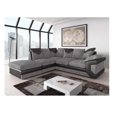 (Left Hand Facing) Dino Corner Sofa Faux Leather Fabric